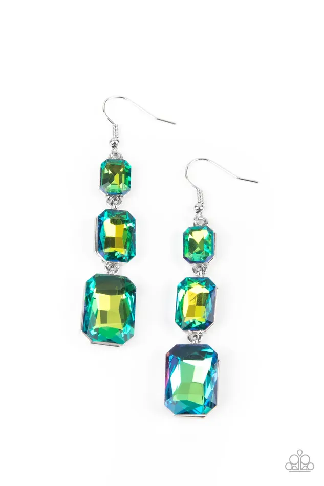Earrings Paparazzi Accessories Cosmic Red Carpet Green UV Shimmer Gem Earrings Paparazzi Earrings Paparazzi Accessories Cosmic Red Carpet Green UV Shimmer Gem Earrings Paparazzi