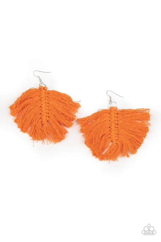 Earrings Paparazzi Accessories Macrame Mamba Orange Tread Tassel Earrings Paparazzi Earrings Paparazzi Accessories Macrame Mamba Orange Tread Tassel Earrings Paparazzi