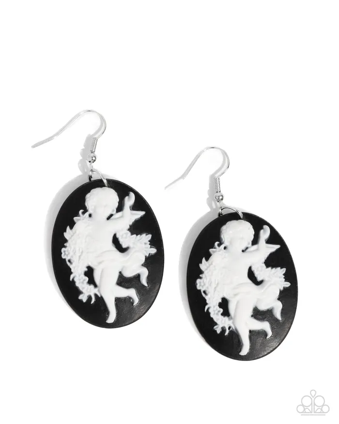 Earrings Paparazzi Accessories Vintage Verdict White Cameo Cherub Black Oval Earrings Paparazzi Earrings Paparazzi Accessories Vintage Verdict White Cameo Cherub Black Oval Earrings Paparazzi