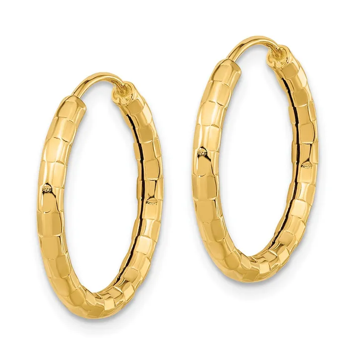 Earrings Qgold 14k Yellow Gold 19 mm Hoop Earrings 194 grams Earrings Qgold 14k Yellow Gold 19 mm Hoop Earrings 194 grams