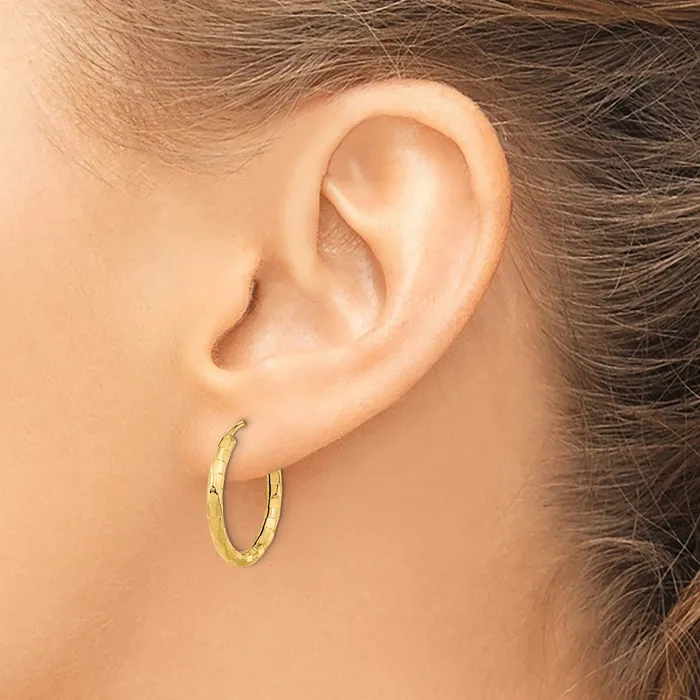 Earrings Qgold 14k Yellow Gold 19 mm Hoop Earrings 194 grams Earrings Qgold 14k Yellow Gold 19 mm Hoop Earrings 194 grams