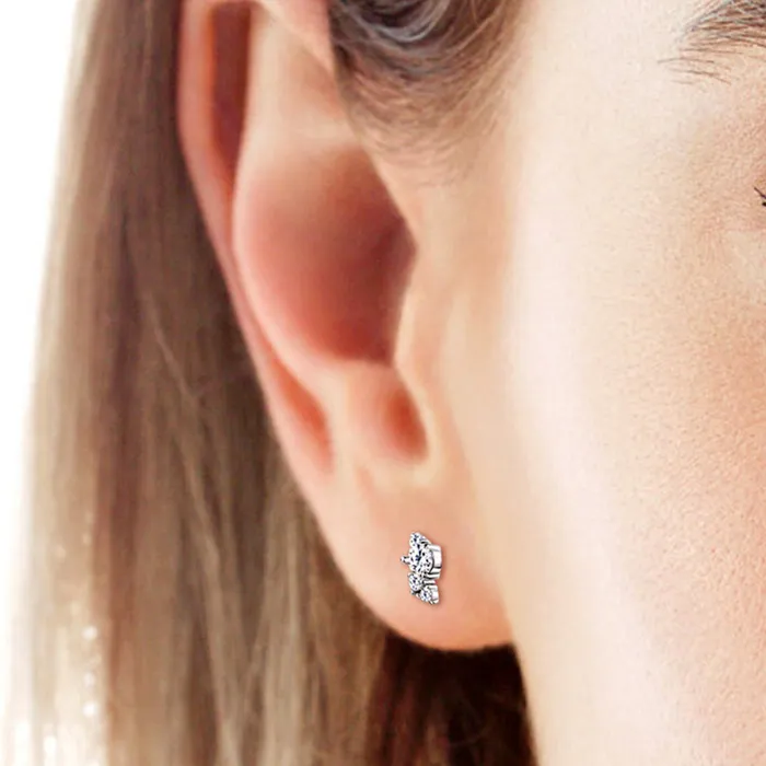 Earrings Trendsi 925 Sterling Silver Moissanite Stud Earrings Earrings Trendsi 925 Sterling Silver Moissanite Stud Earrings
