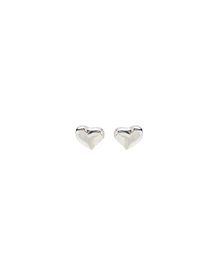Earrings Uno de 50 HEART Stud Earrings in Silver