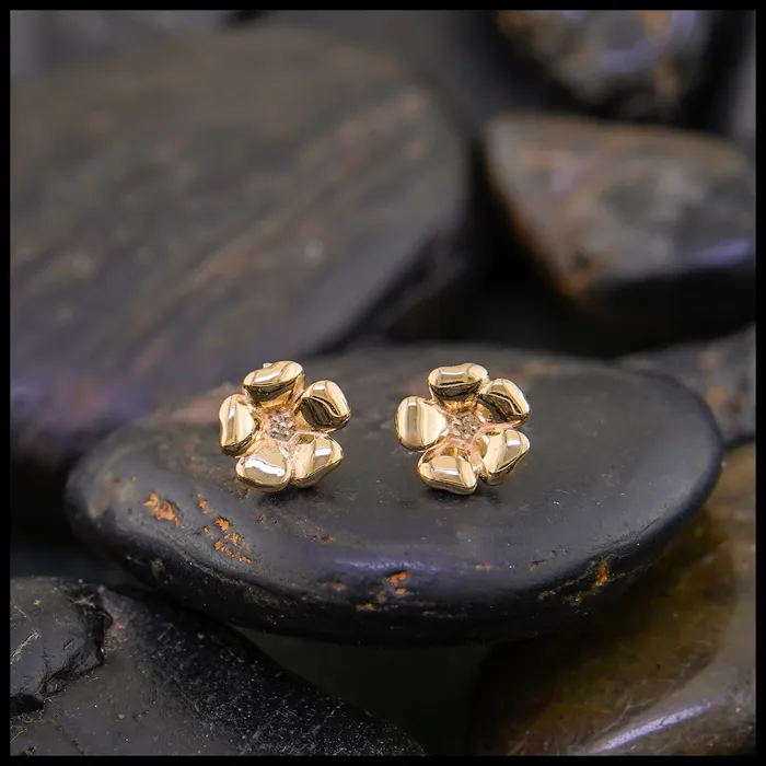 Earrings Walker Metalsmiths Bryns Blossom Post Earrings in 14K Gold