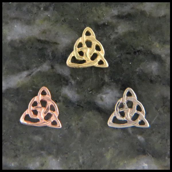 Earrings Walker Metalsmiths Open Celtic Knot Post Earrings in Gold