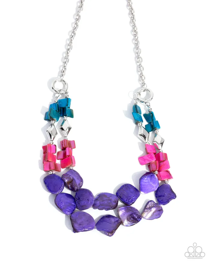 Eclectic Example Purple Pink Blue Chunky Bead Silver Short Necklace Paparazzi Paparazzi Accessories Necklaces Eclectic Example Purple Pink Blue Chunky Bead Silver Short Necklace Paparazzi Paparazzi Accessories Necklaces