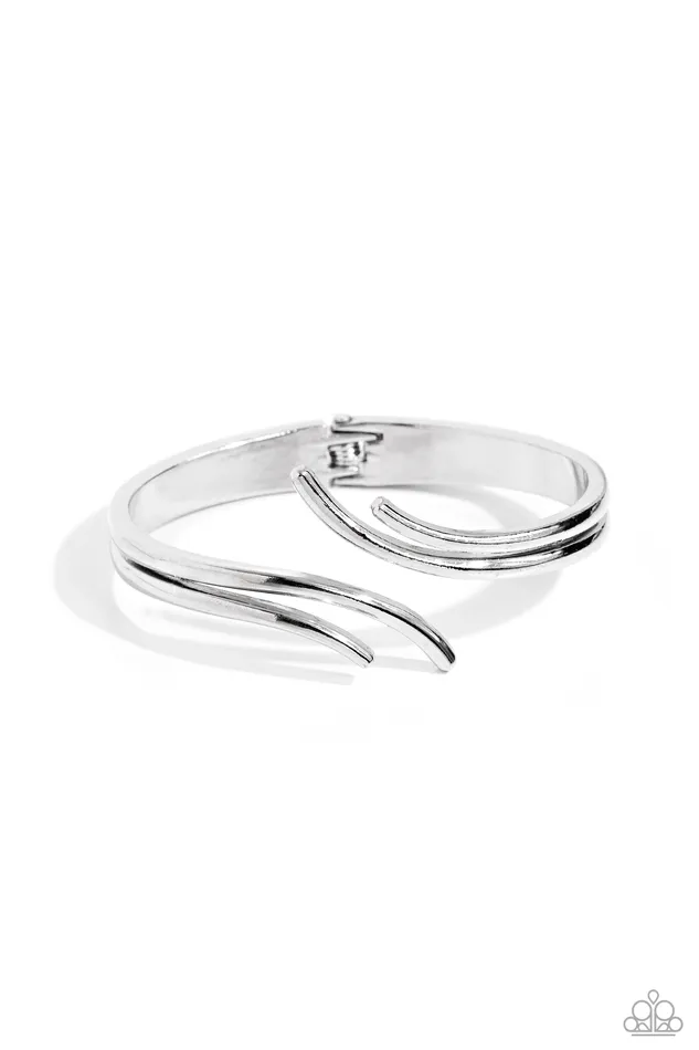 Elven Elegance Silver Bar Hinged Bracelet Paparazzi Paparazzi Accessories Bracelets Elven Elegance Silver Bar Hinged Bracelet Paparazzi Paparazzi Accessories Bracelets