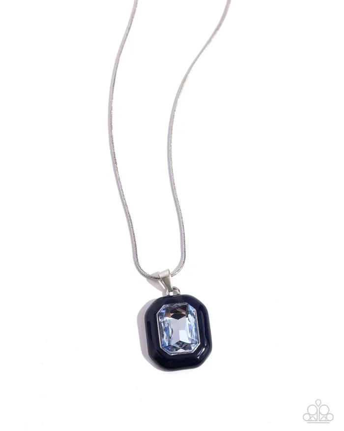 Emerald Energy Blue Gem Silver Short Necklace Paparazzi Paparazzi Accessories Necklaces Emerald Energy Blue Gem Silver Short Necklace Paparazzi Paparazzi Accessories Necklaces