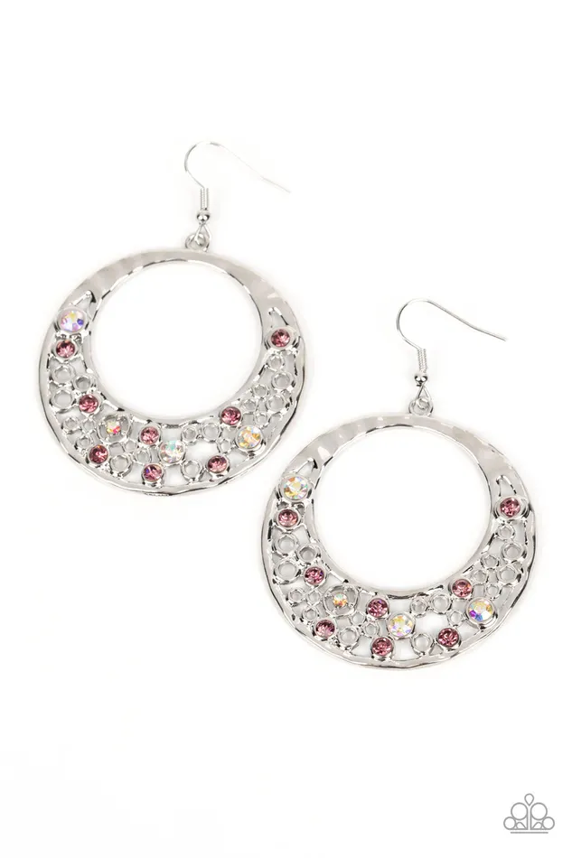 Enchanted Effervescence Purple Iridescent Rhinestone Silver Circle Earrings Paparazzi Paparazzi Accessories Earrings Enchanted Effervescence Purple Iridescent Rhinestone Silver Circle Earrings Paparazzi Paparazzi Accessories Earrings
