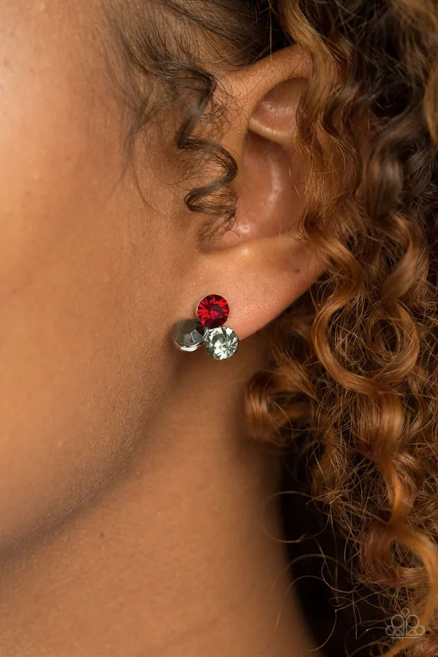 Everything Must Glow Red Smoky Hematite Rhinestone Cluster Post Earrings Paparazzi Paparazzi Accessories Earrings Everything Must Glow Red Smoky Hematite Rhinestone Cluster Post Earrings Paparazzi Paparazzi Accessories Earrings