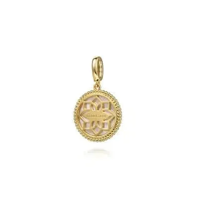 Gabriel Co Necklaces Gabriel Co Bujukan Diamond and Mother of Pearl Medallion Pendant