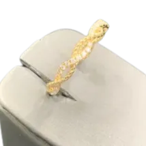 GBC Inc Rings 14K Twist Diamond Rope Band