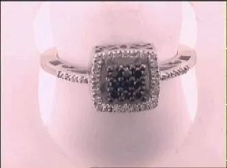 GND 14CtDia Black Diamond Ring 308 grams Rings