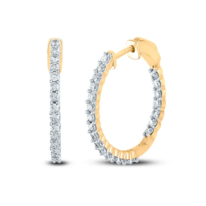 GND 10Kt Yellow Gold 1 12CtDia Cn Fashion High Hoops Earring 389 grams Earrings GND 10Kt Yellow Gold 1 12CtDia Cn Fashion High Hoops Earring 389 grams Earrings