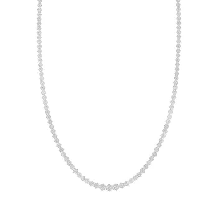 GND 14Kt White Gold 10 CtDia Ana M Fashion Necklace 18 Inch 2265 grams Necklaces