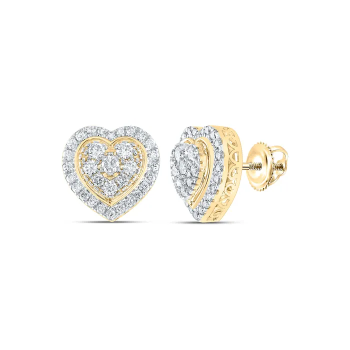 GND Earrings 1 14CtwDia Nke Heart Earring 611 grams