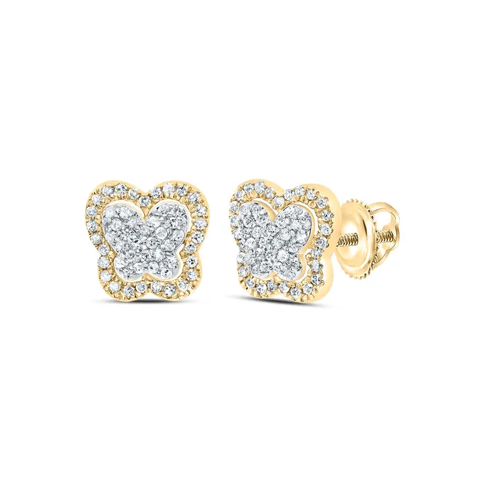 GND Earrings 14CtwDia P1 Gift Butterfly Stud Earring