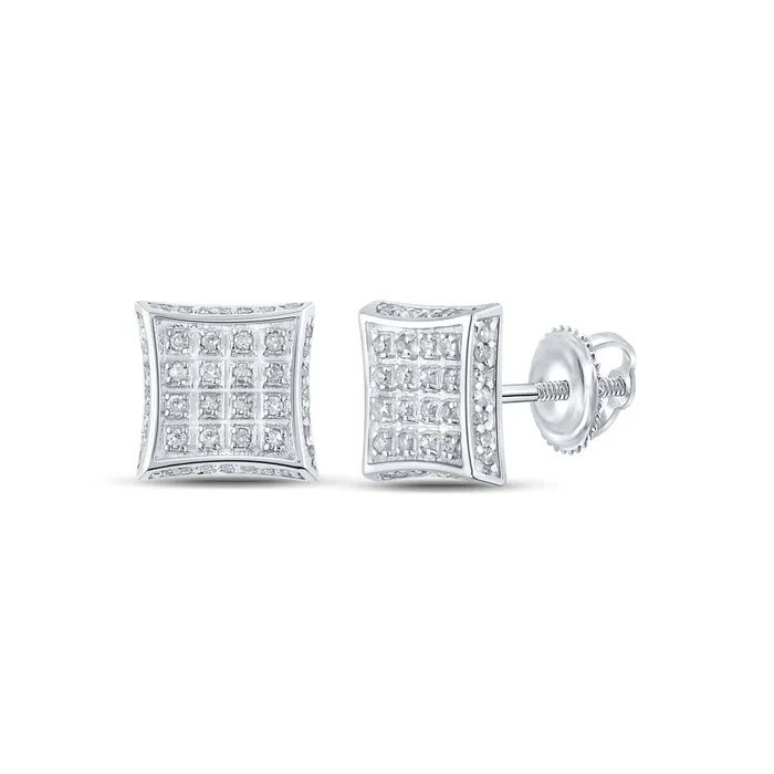 GND Earrings 14CtwDia P3 Gift Square Earring 156 grams