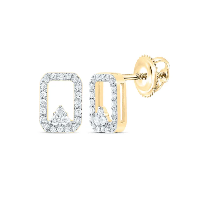 GND Earrings 16Ctw Dia P1 Gift Emerald Stud Earring