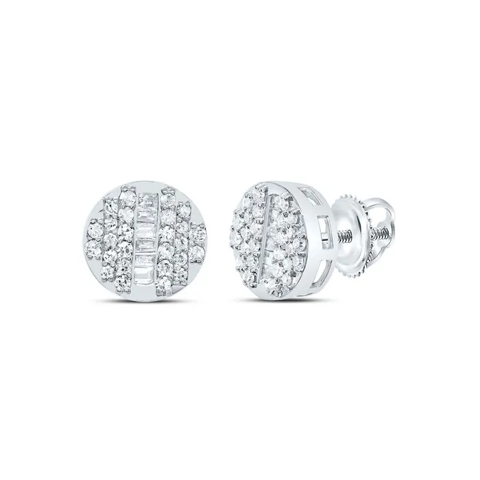 GND Earrings 10Kt Gold 14CtwDia P1 Gift Round Stud Earring