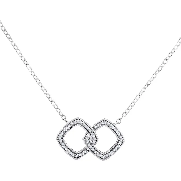 GND Necklaces 10Kt White Gold 18CtwDia Fashion Pendant 121 grams