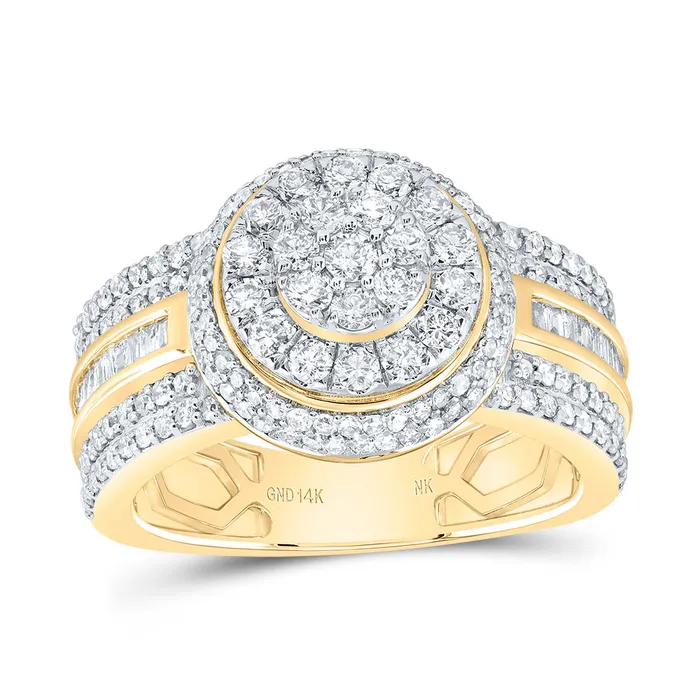 GND Rings 1 14CtwNat Dia Nk Fashion Round Ladies Ring 8 grams