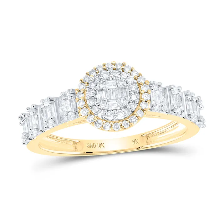GND Rings 12CtwNat Dia Nk Fashion Round Ladies Ring 204 grams