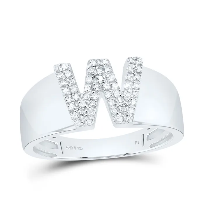 GND Rings 18CtwDia P1 Gift Initial W Ladies Ring