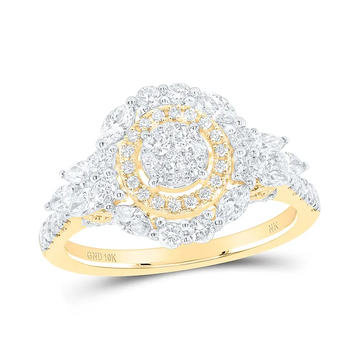 GND Rings 10Kt Yellow Gold 1CtwDia Ana M Fashion Ring 365 grams