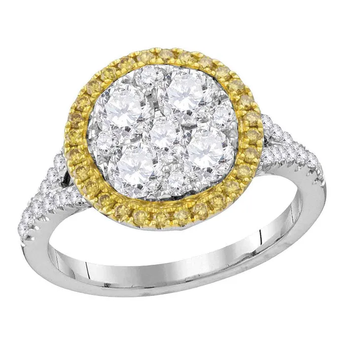 GND Rings 18Kt White Gold 1 58CtwDia Gift Yellow Diamond Ring 468 grams GND Rings 18Kt White Gold 1 58CtwDia Gift Yellow Diamond Ring 468 grams