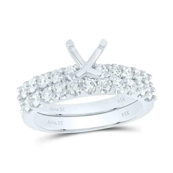 GND Rings 1CtwDia Ana M Sm 1CtCemld Bridal Ring 623 grams