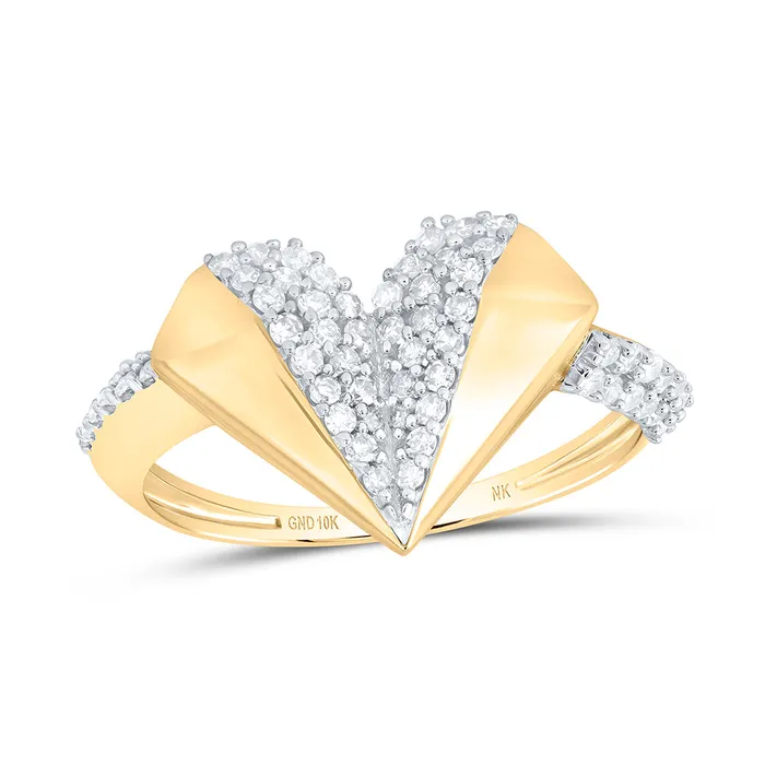 GND Rings 38CtwDia Nk Gift Heart Ring 203 grams