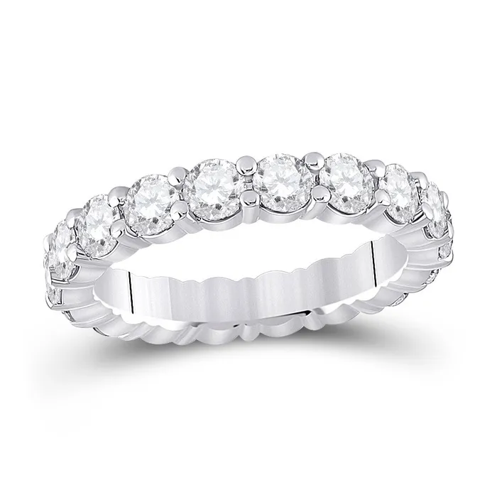 GND Rings Gold Eternity Wedding Band 3 Cttw Round Natural Diamond Womens 392 grams GND Rings Gold Eternity Wedding Band 3 Cttw Round Natural Diamond Womens 392 grams