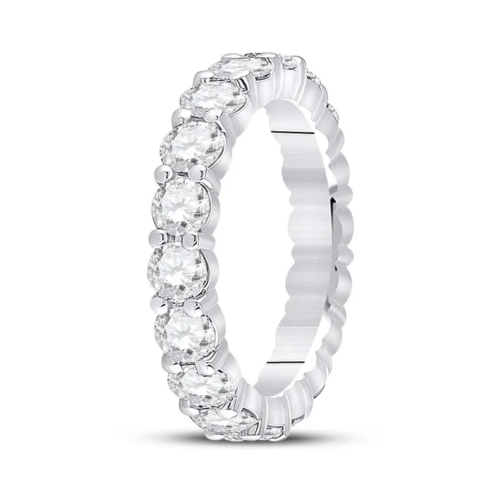 GND Rings Gold Eternity Wedding Band 3 Cttw Round Natural Diamond Womens 392 grams GND Rings Gold Eternity Wedding Band 3 Cttw Round Natural Diamond Womens 392 grams