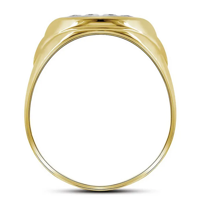 GND Rings Gold Oval Cluster Ring 14 Cttw Round Natural Diamond Mens 405 grams GND Rings Gold Oval Cluster Ring 14 Cttw Round Natural Diamond Mens 405 grams