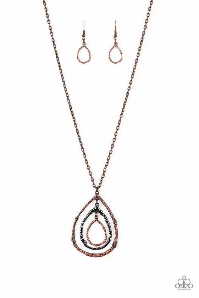 Going For Grit Copper and Gunmetal Oval Necklace Paparazzi Paparazzi Accessories Necklaces Going For Grit Copper and Gunmetal Oval Necklace Paparazzi Paparazzi Accessories Necklaces