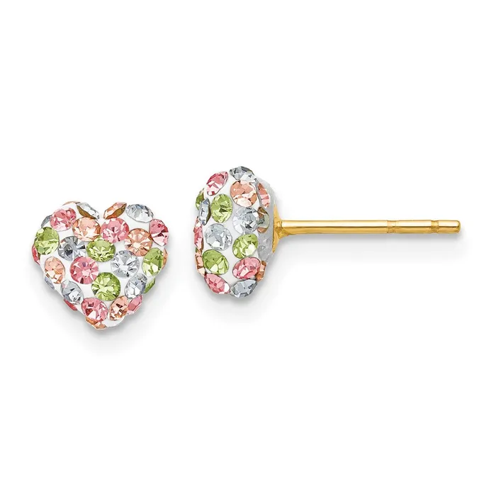 Heart Post Earrings Qgold Earrings