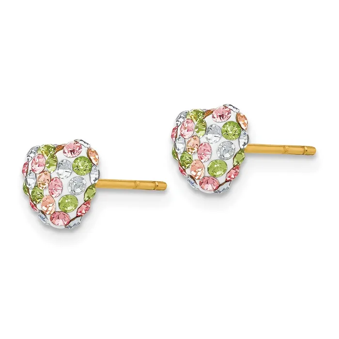 Heart Post Earrings Qgold Earrings