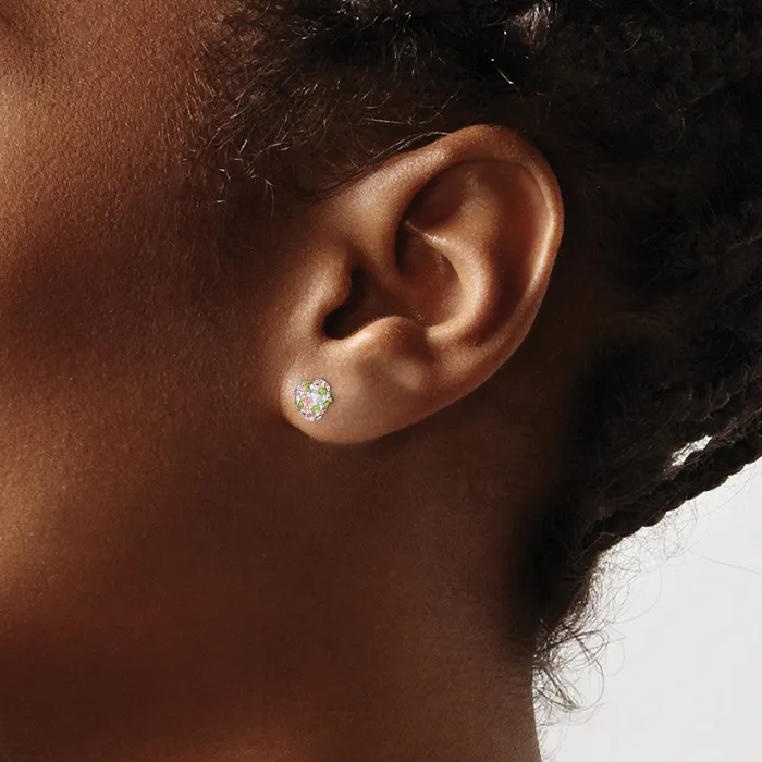 Heart Post Earrings Qgold Earrings