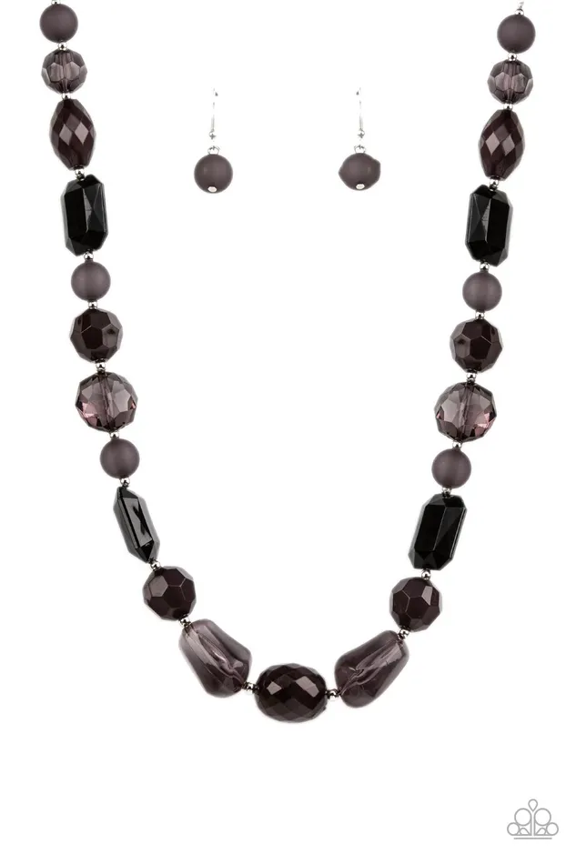 Here Today GONDOLA Tomorrow Black Bead Necklace Paparazzi Paparazzi Accessories Necklaces Here Today GONDOLA Tomorrow Black Bead Necklace Paparazzi Paparazzi Accessories Necklaces