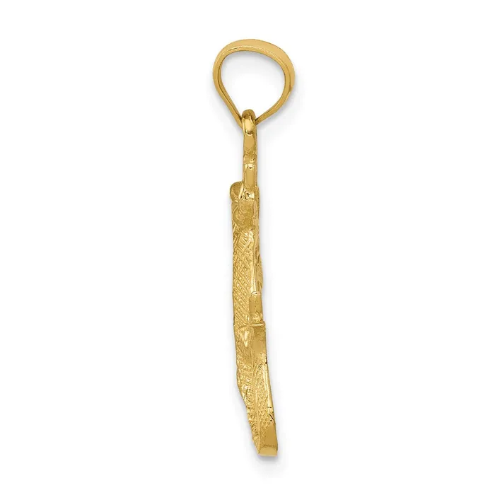 Necklaces 14k Yellow Gold 185 mm DiamondCut Lizard Pendant 12 grams Qgold Necklaces 14k Yellow Gold 185 mm DiamondCut Lizard Pendant 12 grams Qgold