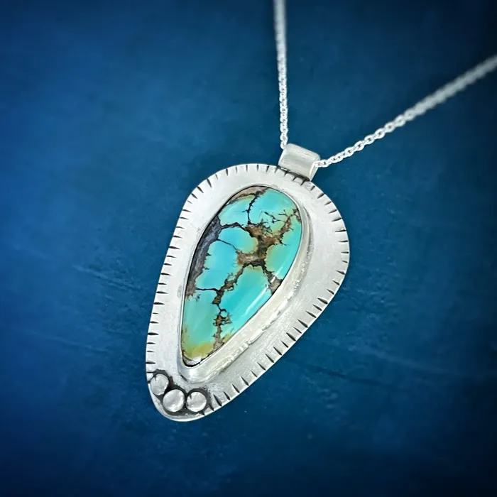 Necklaces Allison Korn Designs Bao Canyon Turquoise Necklace