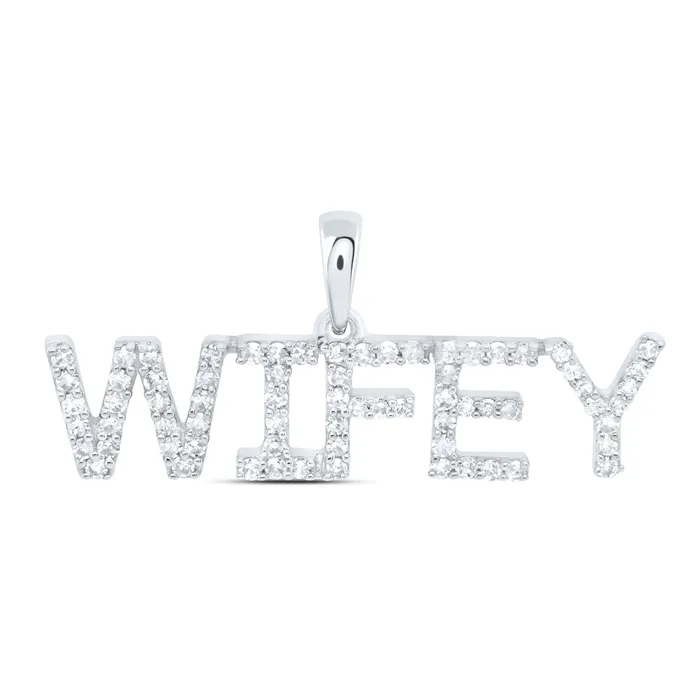 Necklaces GND 10Kt Gold 14CtwDia Nk Fashion Wifey Pendant