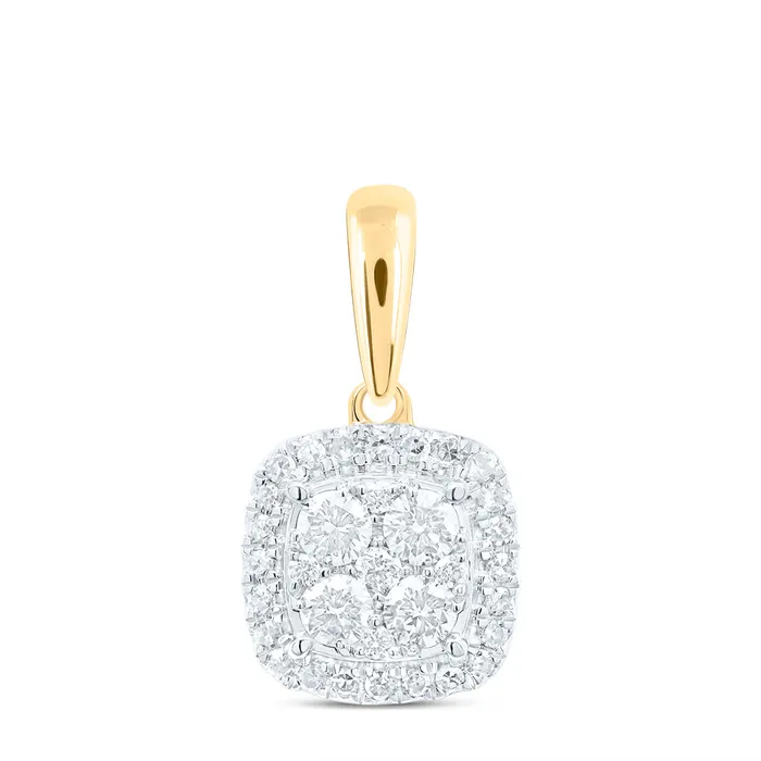 Necklaces GND 10Kt Yellow Gold 38CtwDia Nk Fashion Square Pendant 128 grams Necklaces GND 10Kt Yellow Gold 38CtwDia Nk Fashion Square Pendant 128 grams