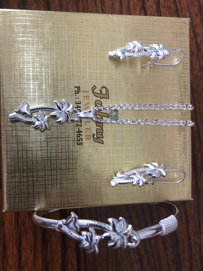 Necklaces Johnny jeweler stcroix Sterling silver 925 palms tree set Necklaces Johnny jeweler stcroix Sterling silver 925 palms tree set