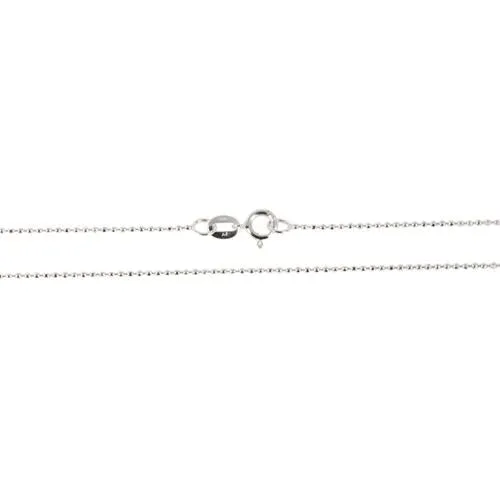 Necklaces Nakoa 14K White Gold Ball Chain