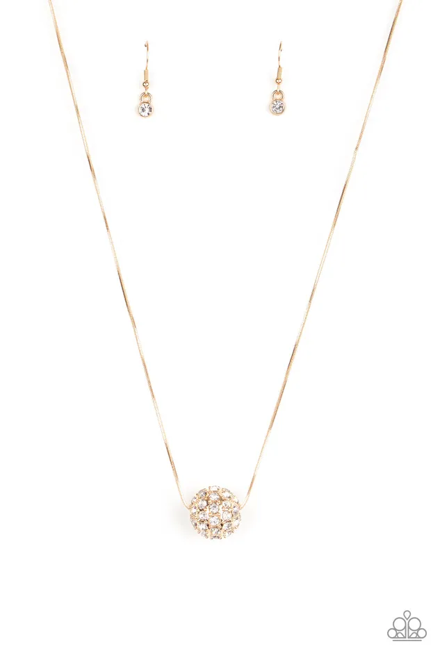 Necklaces Paparazzi Accessories Come Out of Your BOMBSHELL Gold White Rhinestone Bead Necklace Paparazzi Necklaces Paparazzi Accessories Come Out of Your BOMBSHELL Gold White Rhinestone Bead Necklace Paparazzi