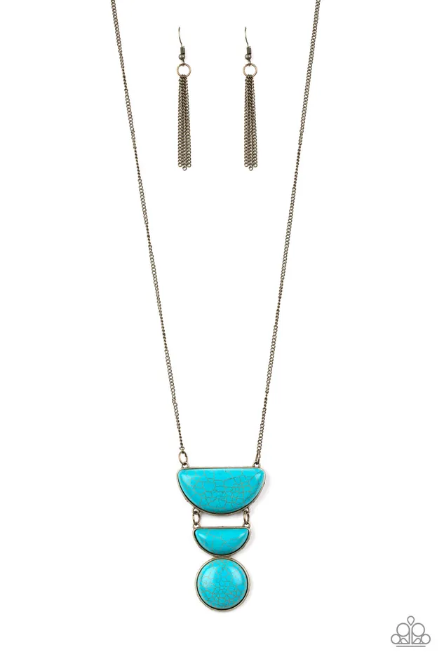 Necklaces Paparazzi Accessories Desert Mason Paparazzi Brass HalfMoon Frame Turquoise Stone Pendant Necklace Necklaces Paparazzi Accessories Desert Mason Paparazzi Brass HalfMoon Frame Turquoise Stone Pendant Necklace