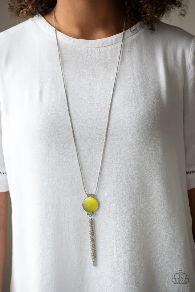 Necklaces Paparazzi Accessories Happy As Can BEAM Paparazzi Yellow Cats Eye Pendant Necklace Necklaces Paparazzi Accessories Happy As Can BEAM Paparazzi Yellow Cats Eye Pendant Necklace