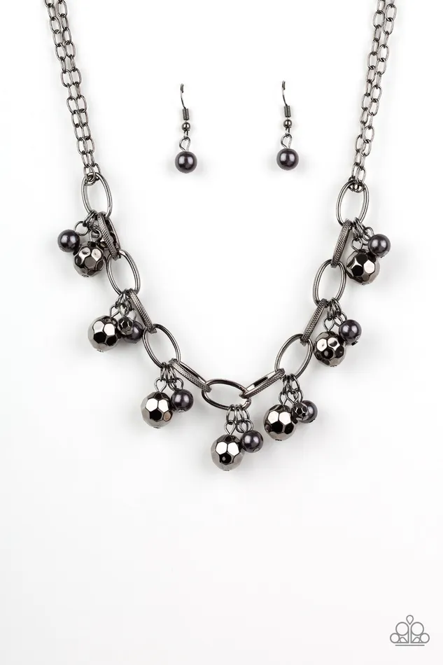 Necklaces Paparazzi Accessories Malibu Movement Black Gunmetal Bead Necklace Paparazzi Necklaces Paparazzi Accessories Malibu Movement Black Gunmetal Bead Necklace Paparazzi